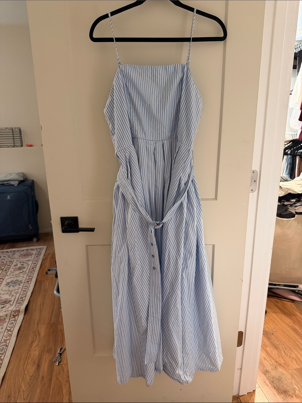 a new day Light Blue & White Striped Maxi Dress